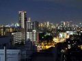 リビングからの夜景・横浜方面を望む。観覧車が見えます。