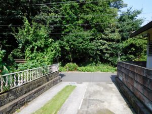 通路部分。隣地と合わせると４．５ｍです。