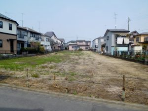 北西側隣地の畑