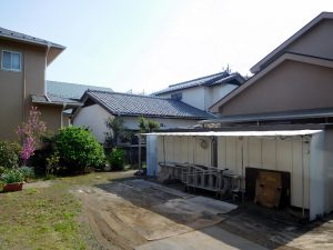 敷地奥の部分