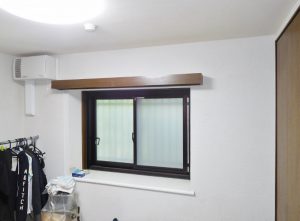 洋室５．４帖・出窓付です。こちらも壁には珪藻土を使用しています